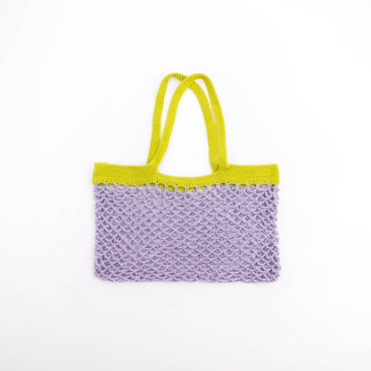 Caron Go-To Crochet Mesh Market Bag Grape
