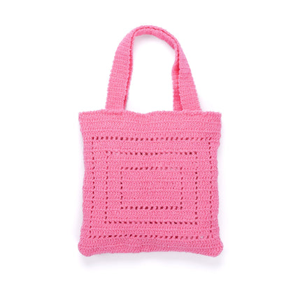 Caron Colorama Lacy Filet Crochet Tote Colorama Lacy Filet Crochet Tote made using Caron yarn