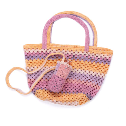 Caron Crochet Summer Bag Set Crochet Summer Bag Set made using Caron yarn