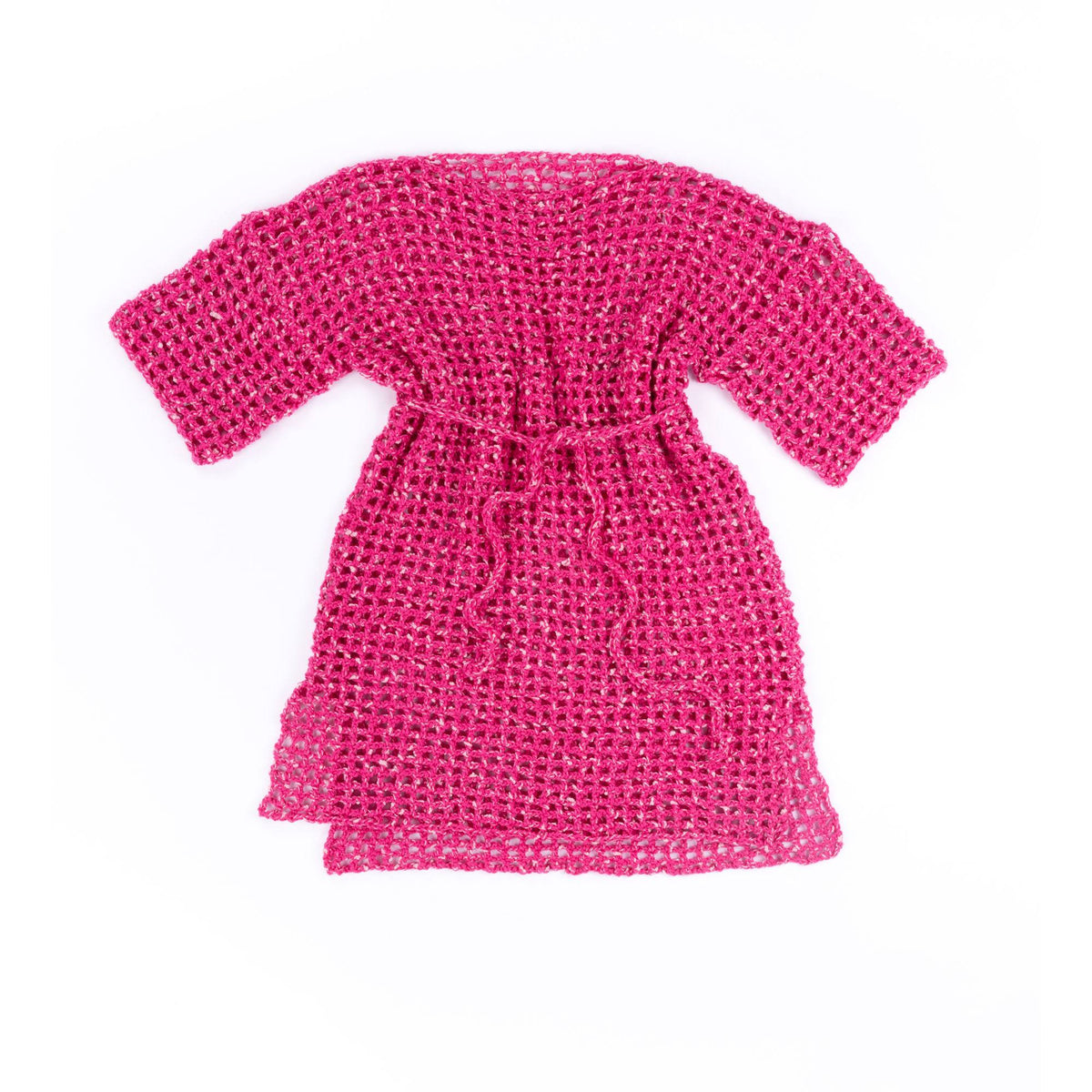 Crochet Mesh Cover Up made using Caron yarn