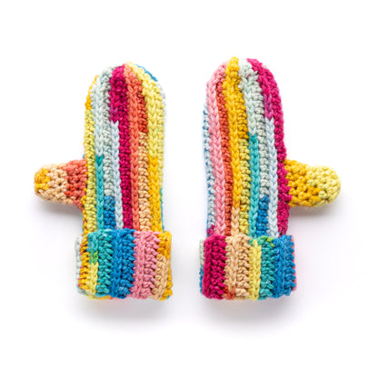 Caron Party Popper Crochet Mittens Caron Party Popper Crochet Mittens