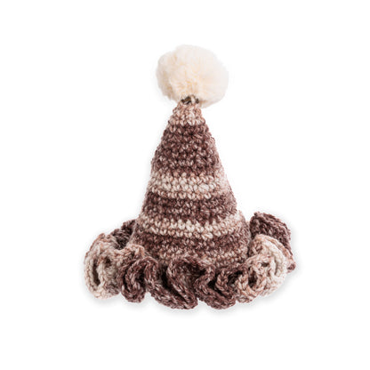Caron Crochet Party Time Hat Hazelnut Crunch