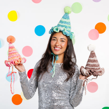 Caron Crochet Party Time Hat All Variants