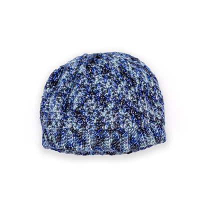 Caron Shimmer Shine Crochet Beanie Version 2