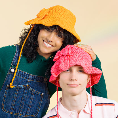 Caron Bowtique Crochet Bucket Hat All Variants