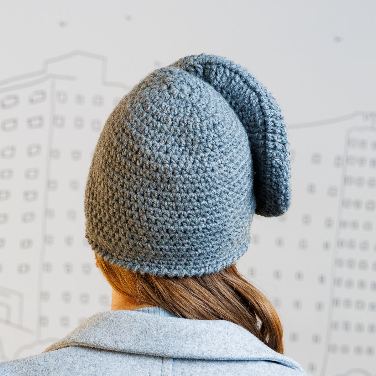 Showcase Crochet Hat made using Caron yarn
