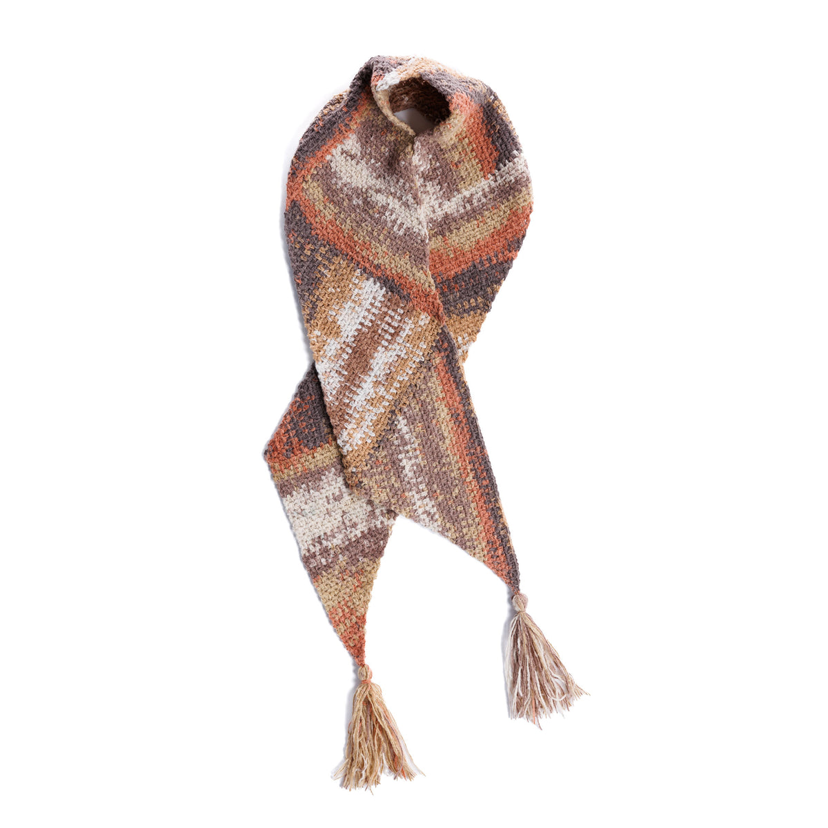 This Way And That Way Crochet Scarf made using Caron yarn