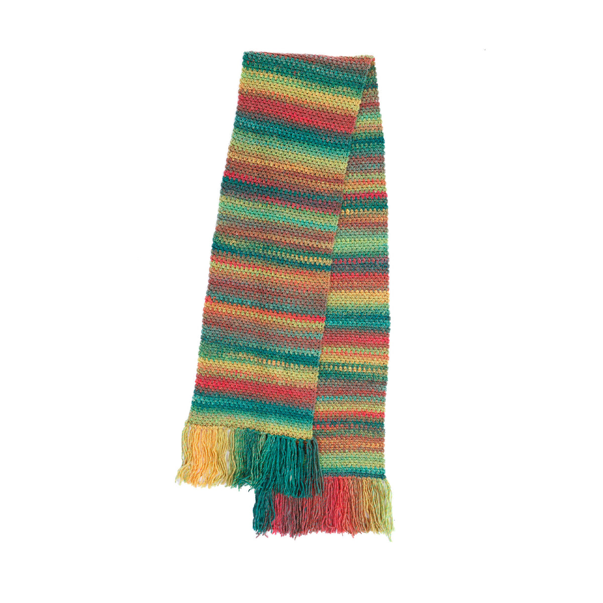 Wrapped In Warmth Crochet Scarf made using Caron yarn