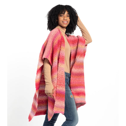 Caron Crochet Caught in a Haze Ruana Crochet Caught In A Haze Ruana made using Caron yarn