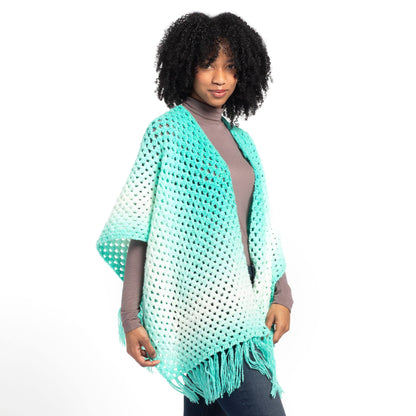 Caron Crochet Ethereal Gradient Ruana Crochet Ethereal Gradient Ruana made using Caron yarn