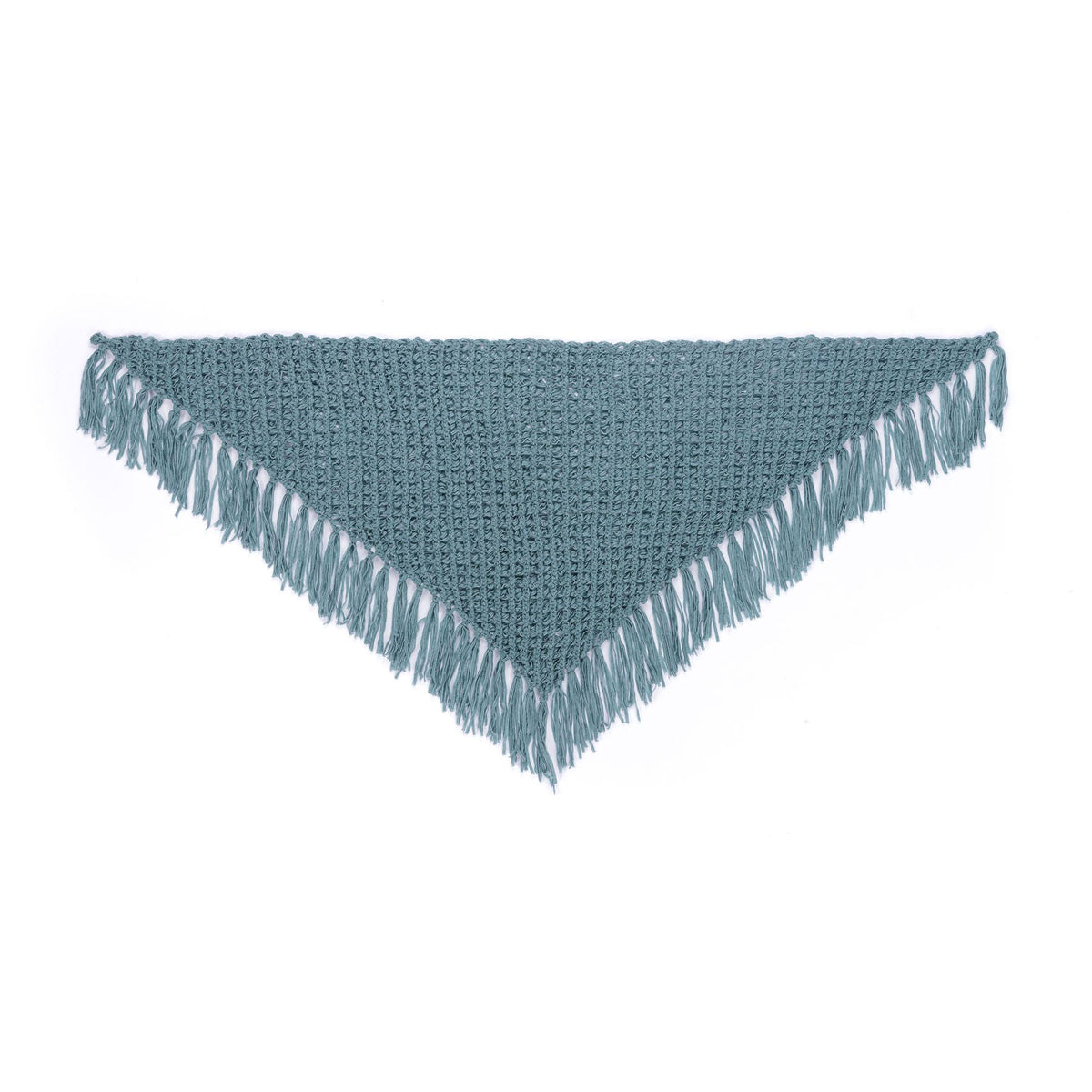 Crochet Broomstick Lace Shawl made using Caron yarn