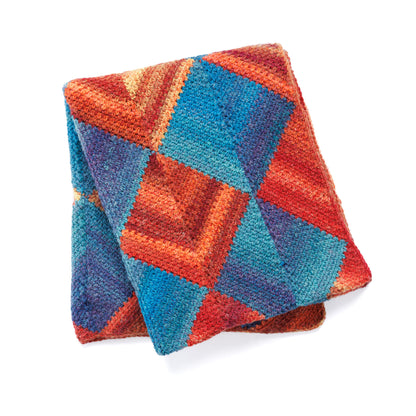 Caron Harlequin Crochet Rectangular Shawl Harlequin Crochet Rectangular Shawl made using Caron yarn