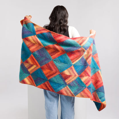 Caron Harlequin Crochet Rectangular Shawl Harlequin Crochet Rectangular Shawl made using Caron yarn