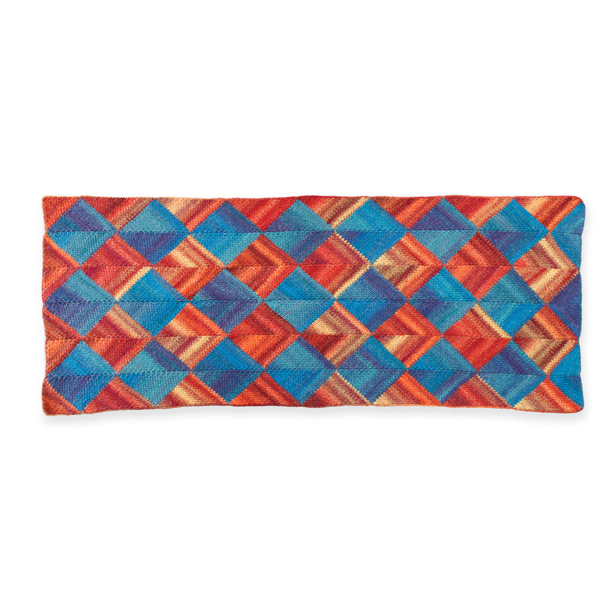 Harlequin Crochet Rectangular Shawl made using Caron yarn