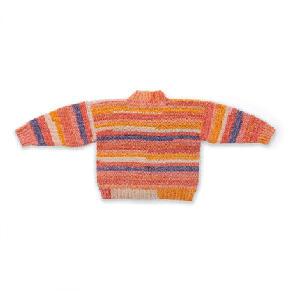 Caron Toffee Stripe Crochet Pullover Caron Toffee Stripe Crochet Pullover