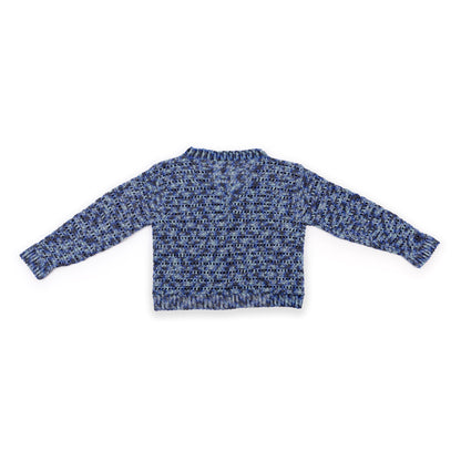 Caron Aurora Sheen Crochet Cardigan Ocean Wave
