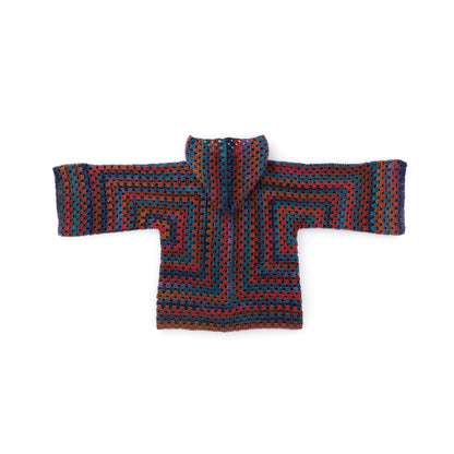 Caron Crochet Hooded Hexi Cardigan Crochet Hooded Hexi Cardigan made using Caron yarn
