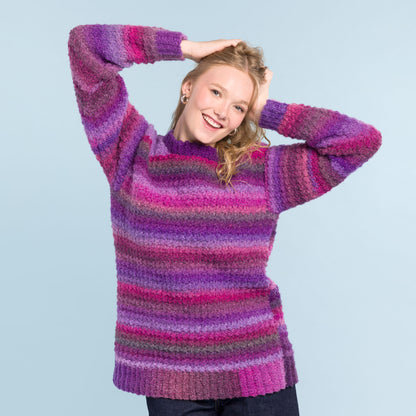 Caron Hazy Days Crochet Pullover Hazy Days Crochet Pullover made using Caron yarn