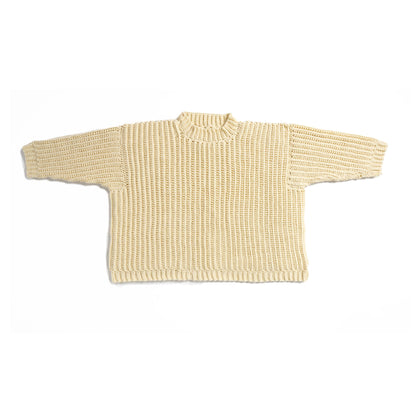 Caron Vertical Ridges Crochet Sweater Aran