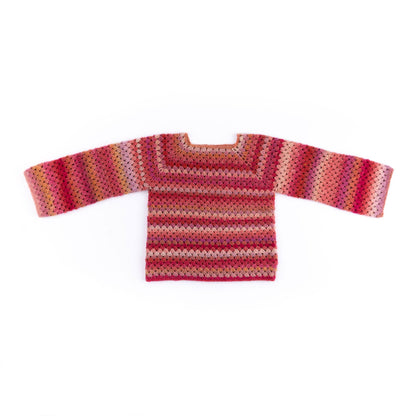 Caron Granny Stripes Top-Down Crochet Pullover Granny Stripes Top-Down Crochet Pullover made using Caron yarn