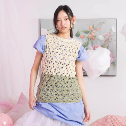 Caron Crochet Flower Petals Crochet Top Crochet Flower Petals Crochet Top made using Caron yarn
