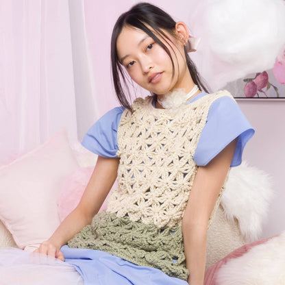 Caron Crochet Flower Petals Crochet Top Crochet Flower Petals Crochet Top made using Caron yarn