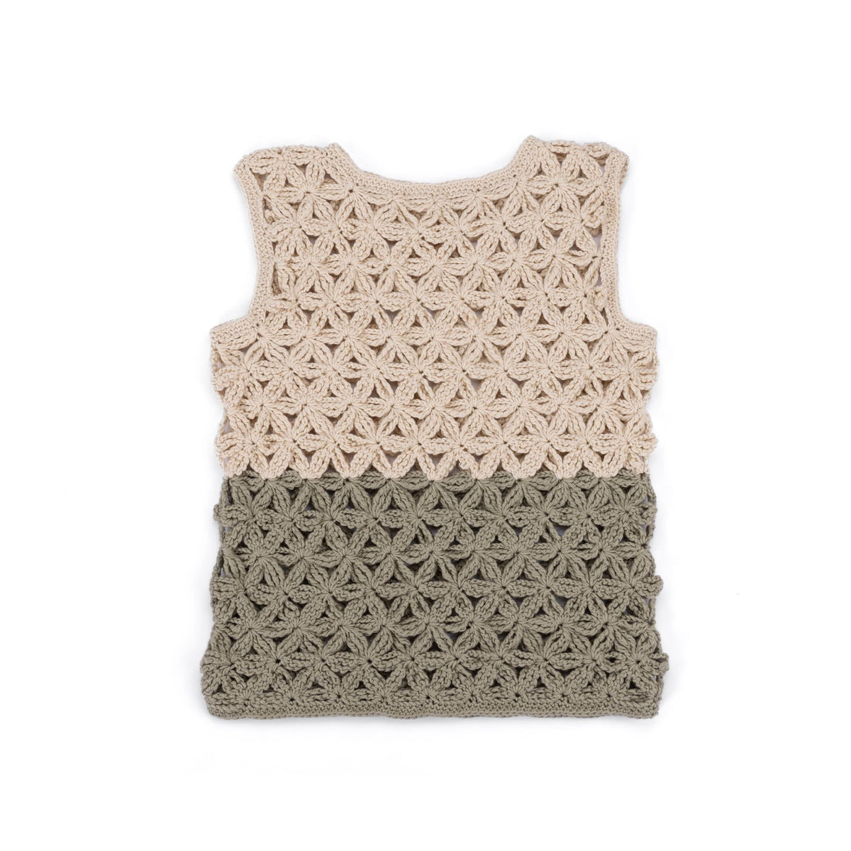 Crochet Flower Petals Crochet Top made using Caron yarn