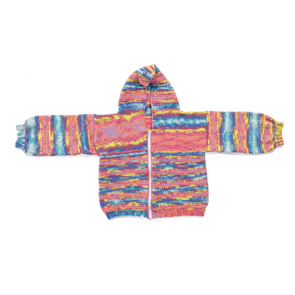 Caron Crochet Oversized Zip Front Hoodie Crochet Oversized Zip Front Hoodie made using Caron yarn