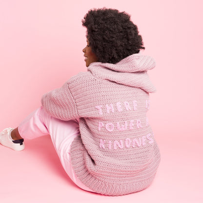 Caron Shimmering Phrase on Crochet Pullover Shimmering Phrase On Crochet Pullover made using Caron yarn in a styled lifestyle setting