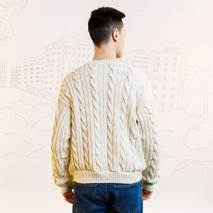 Caron Cable Up Crochet Sweater Cable Up Crochet Sweater made using Caron yarn