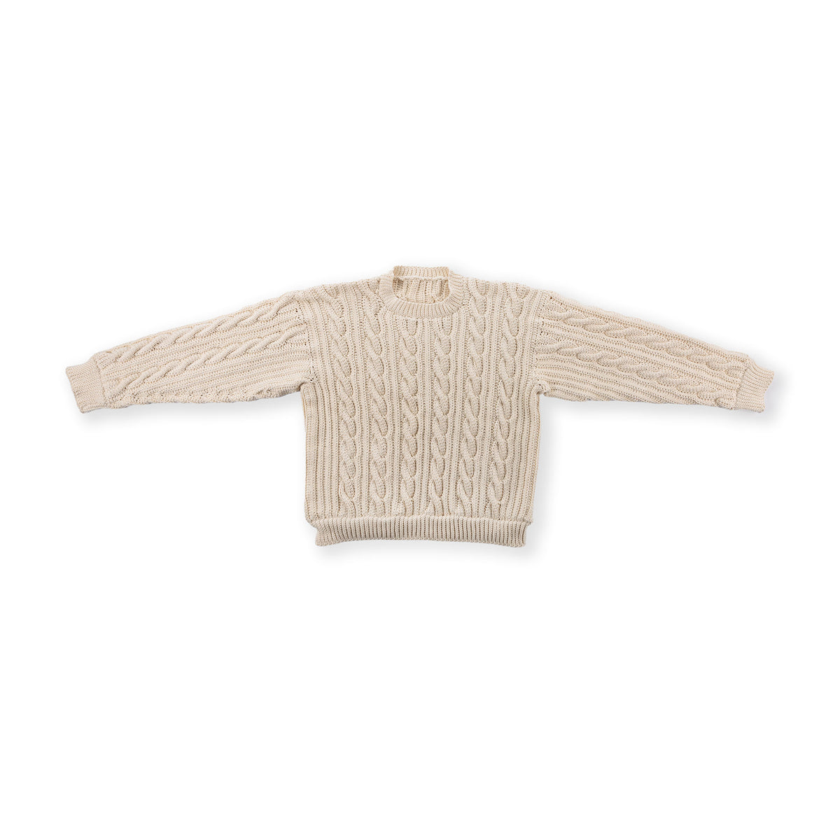 Cable Up Crochet Sweater made using Caron yarn