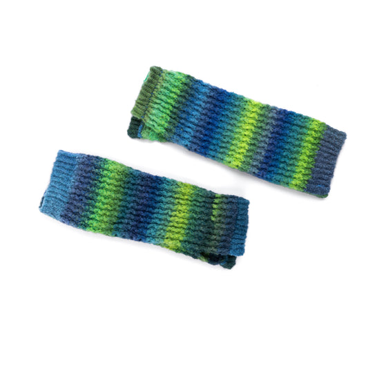 Crochet Flared Legwarmers made using Caron yarn