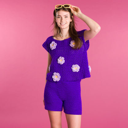 Caron Crochet Shorts Story Crochet Shorts Story made using Caron yarn