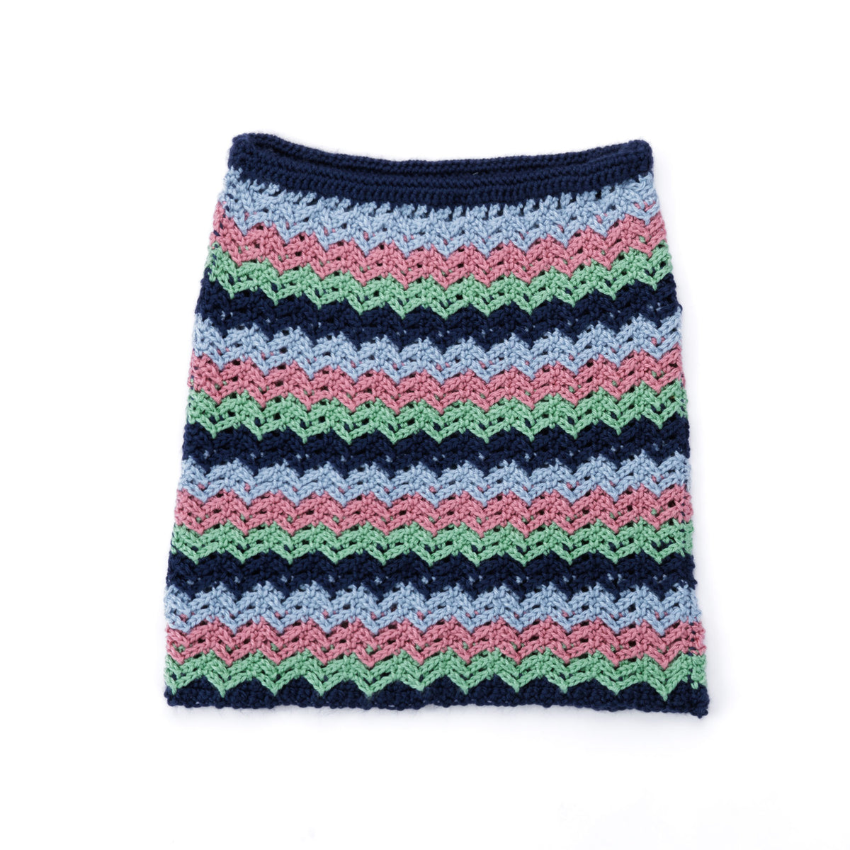 Riding Waves Crochet Skirt made using Caron yarn