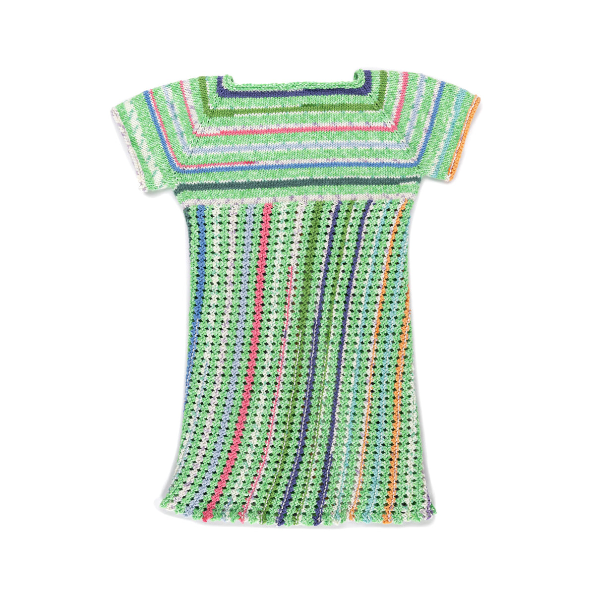 Sweetie Knit Babydoll Dress made using Caron yarn