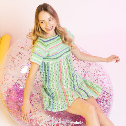 Caron Sweetie Knit Babydoll Dress Sweetie Knit Babydoll Dress made using Caron yarn