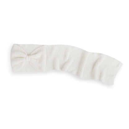 Caron Knit Bow-Scarf Knit Bow-Scarf made using Caron yarn