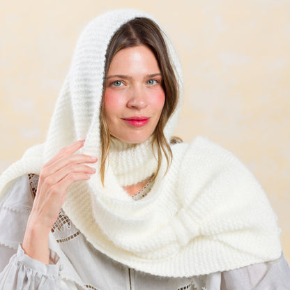 Caron Knit Bow-Scarf Knit Bow-Scarf made using Caron yarn