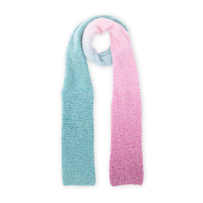 Caron Colorama Halo Knit Twisted Wrap Knit Wrap made in Caron Colorama Halo Perfect Phasing Yarn