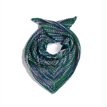Caron Weekend Weave Knit Triangle Scarf Weekend Weave Knit Triangle Scarf made using Caron yarn