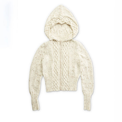 Caron Cozy Cable Knit Hooded Cardigan Cozy Cable Knit Hooded Cardigan made using Caron yarn