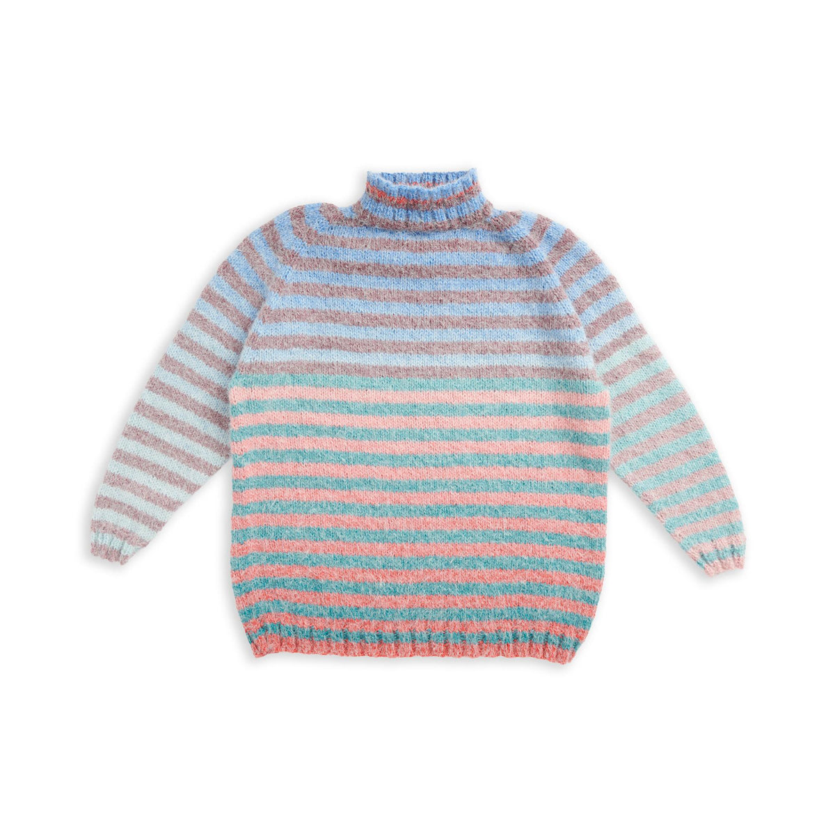 Knit Pullover made in Caron Colorama Halo Perfect Phasing Yarn
