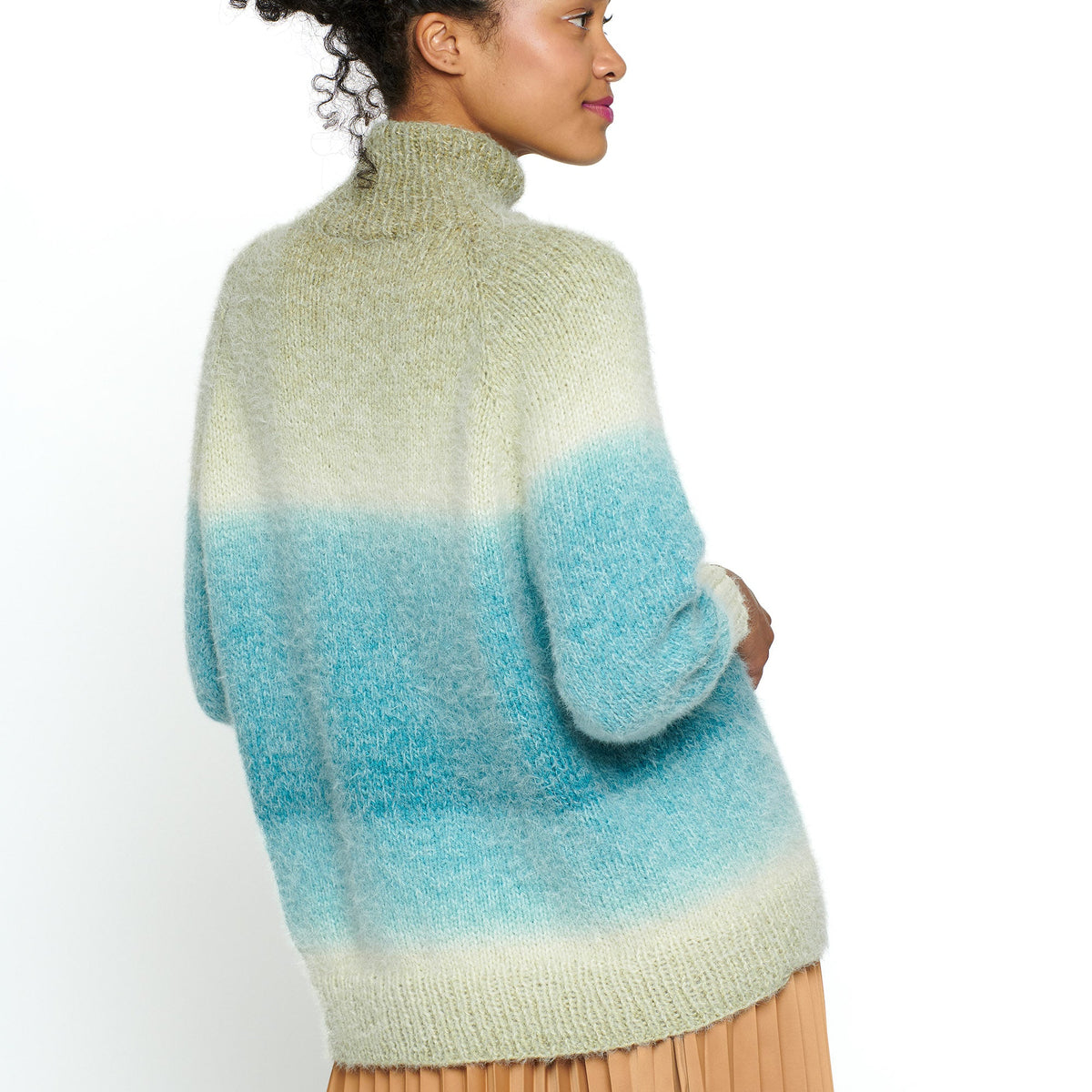 Knit Pullover made in Caron Colorama Halo Perfect Phasing Yarn