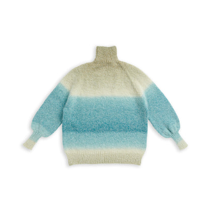 Caron Turtleneck Knit Pullover Knit Pullover made in Caron Colorama Halo Perfect Phasing Yarn