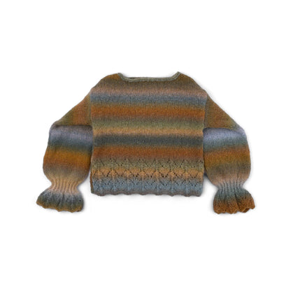 Caron Lace Hemmed Knit Pullover Lace Hemmed Knit Pullover made using Caron yarn