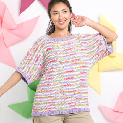 Caron Everyday Knit T-Shirt Everyday Knit T-Shirt made using Caron yarn