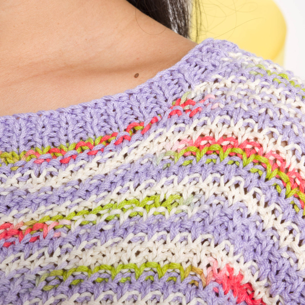 Everyday Knit T-Shirt made using Caron yarn