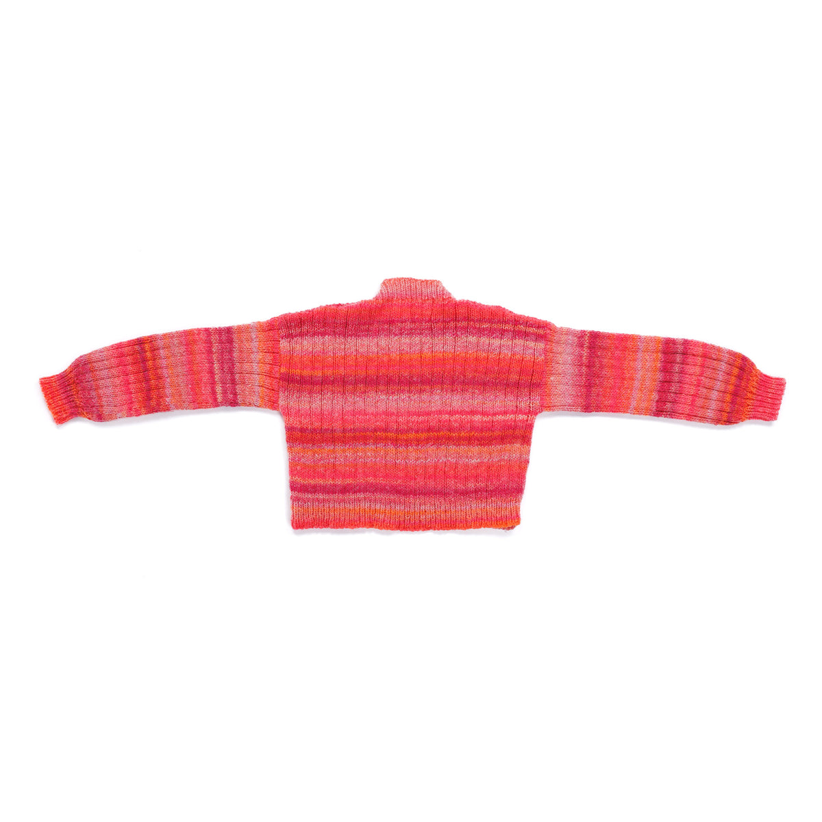 Ribbed And Cropped Knit Pullover made using Caron yarn