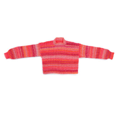 Caron Ribbed and Cropped Knit Pullover Ribbed And Cropped Knit Pullover made using Caron yarn