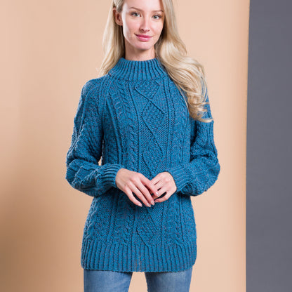Caron Country Cables Knit Pullover Country Cables Knit Pullover made using Caron yarn